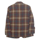 REQUIREMENTS Petite Womens Blazer Jacket Grey Wool Check UK 8