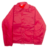 Sherpa Lined Mens Coach Jacket Red S