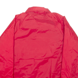 Sherpa Lined Mens Coach Jacket Red S