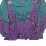 Womens Track Jacket Purple Crazy Pattern L