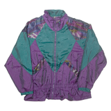 Womens Track Jacket Purple Crazy Pattern L