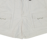 COLUMBIA Fishing Womens Cargo Shorts White L W36