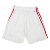 ADIDAS Manchester United FC Mens Sports Shorts White XS W22