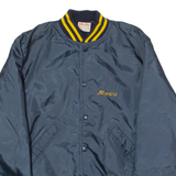 BIRDIE Forest Hills 'Monica' Womens Bomber Jacket Blue 80s USA XS