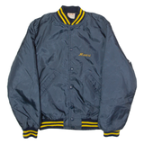 BIRDIE Forest Hills 'Monica' Womens Bomber Jacket Blue 80s USA XS