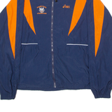 ASICS Phoenix Police Athletic Club Mens Windbreaker Jacket Blue USA XL