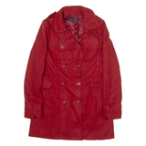 FRENCH CONNECTION Womens Trench Coat Red Wool UK 10