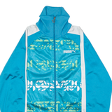 PUMA Mens Track Jacket Blue Crazy Pattern M