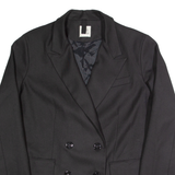 ATTIC AND BARN Womens Blazer Jacket Black L