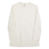 UN DEUX TROIS Mens Blazer Jacket Cream Linen 90s Striped S