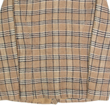 Womens Blazer Jacket Beige 90s Check S