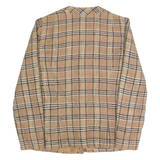 Womens Blazer Jacket Beige 90s Check S