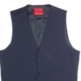 HUGO BOSS Mens Blazer Waistcoat Blue 90s M