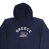 YOUNG CLOTHING Greece Mens Coach Jacket Blue Hooded L