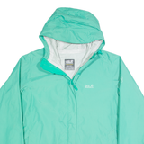 JACK WOLFSKIN Womens Rain Jacket Green Hooded UK 18