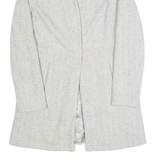 ZARA BASIC Womens Overcoat Jacket Grey S