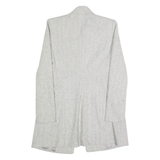 ZARA BASIC Womens Overcoat Jacket Grey S