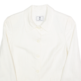 OLIVER Womens Blazer Jacket Cream Linen 90s S