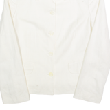 OLIVER Womens Blazer Jacket Cream Linen 90s S