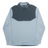 NIKE GOLF Performance Mens Sweatshirt Grey 1/4 Zip S