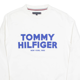 TOMMY HILFIGER Mens Sweatshirt White S