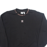 ADIDAS Womens Sweatshirt Black UK 6