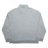 NAUTICA Mens Sweatshirt Grey 1/4 Zip XL