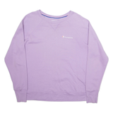 CHAMPION Womens Sweatshirt Purple L