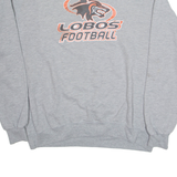 CHAMPION New Mexico Lobos Football Mens Sweatshirt Grey USA XL