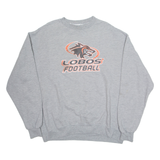 CHAMPION New Mexico Lobos Football Mens Sweatshirt Grey USA XL
