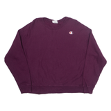 CHAMPION REVERSE WEAVE Womens Sweatshirt Purple 2XL