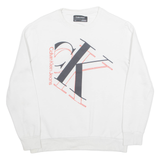 CALVIN KLEIN Mens Sweatshirt White S