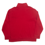 NAUTICA Mens Sweatshirt Red 1/4 Zip XL