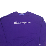 CHAMPION Womens Sweatshirt Purple XL