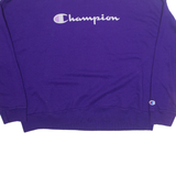 CHAMPION Womens Sweatshirt Purple XL