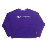CHAMPION Womens Sweatshirt Purple XL