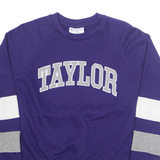 CHAMPION Taylor University Womens Sweatshirt Purple USA M