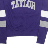 CHAMPION Taylor University Womens Sweatshirt Purple USA M