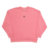 ADIDAS Oversized Womens Sweatshirt Pink UK 6