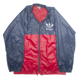 ADIDAS Mens Windbreaker Jacket Red S