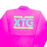 PUMA Cross Group Training Mesh Lined Womens Windbreaker Jacket Pink Nylon L