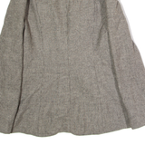 CHARLES VOGELE Womens Blazer Jacket Grey Wool 90s Houndstooth UK 18