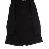 DESIGUAL Rainbow Womens Overcoat Coat Black Knit Wool UK 10