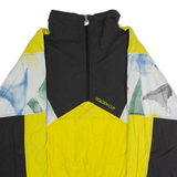 GOLDEN CUP Mens Pullover Jacket Yellow Crazy Pattern L