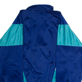 O'BRIAN Mens Track Jacket Blue 90s Hooded Colourblock L