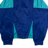 O'BRIAN Mens Track Jacket Blue 90s Hooded Colourblock L