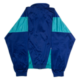 O'BRIAN Mens Track Jacket Blue 90s Hooded Colourblock L