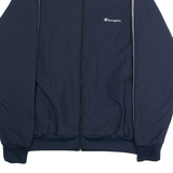 CHAMPION Mens Windbreaker Jacket Blue Colourblock XL