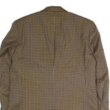 BOSS Mens Blazer Jacket Brown Wool Check L
