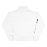 CHAMPION Cropped Womens Sweatshirt White 1/4 Zip XS